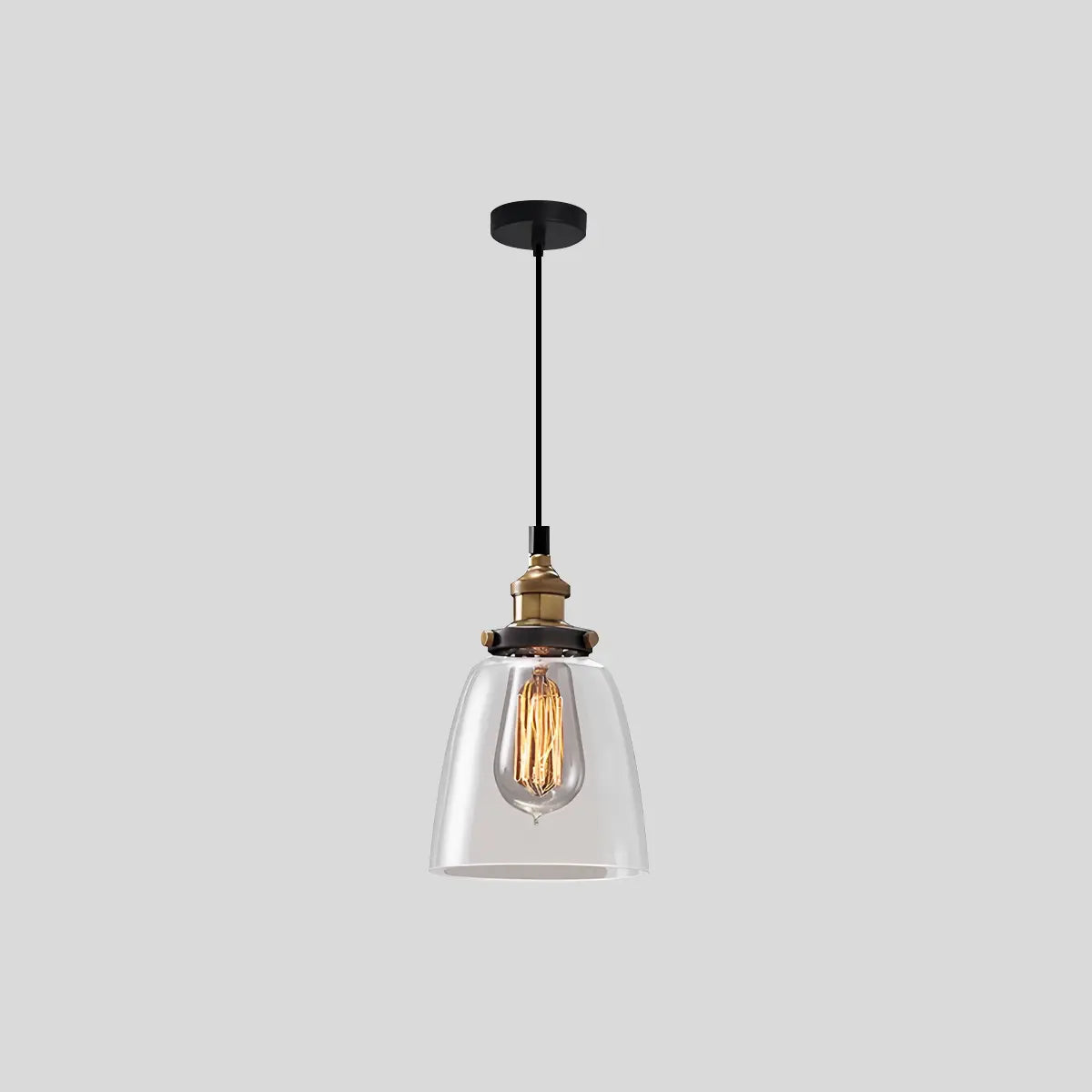 flairel Mabel Glass Pendant Light for Kitchen Island
