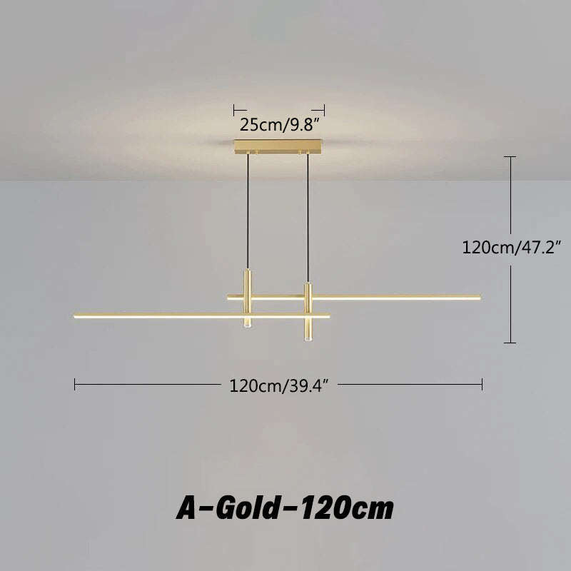 flairel Modern Minimalist Linear LED Pendant Light