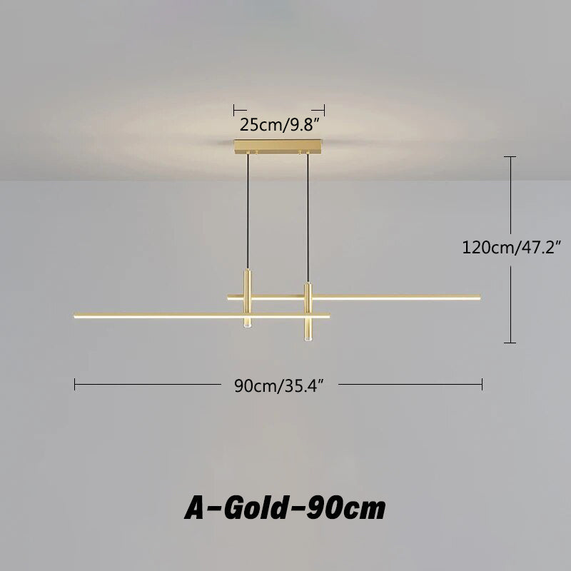 flairel Modern Minimalist Linear LED Pendant Light