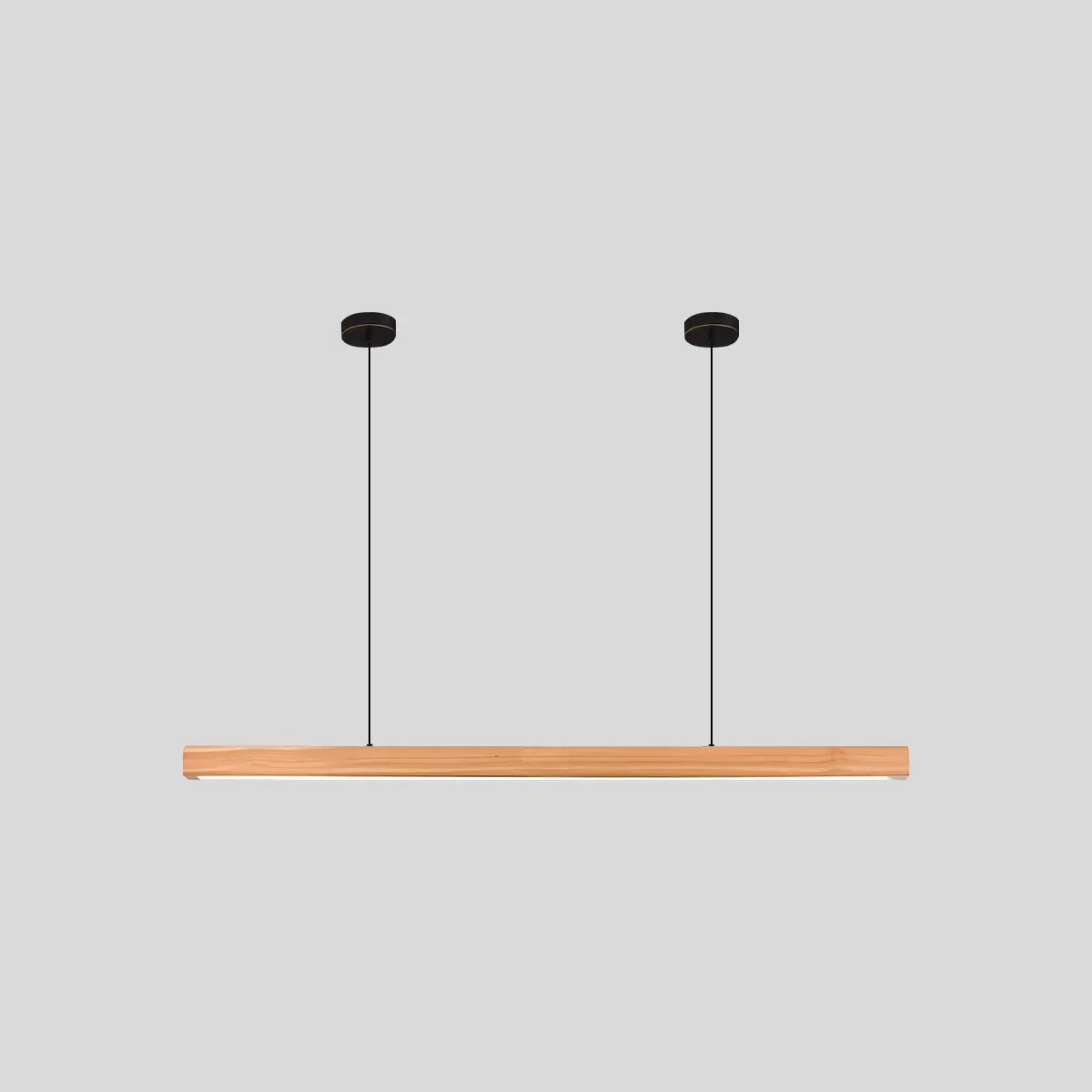 flairel Fulbert Linear Wooden Pendant Light for Kitchen