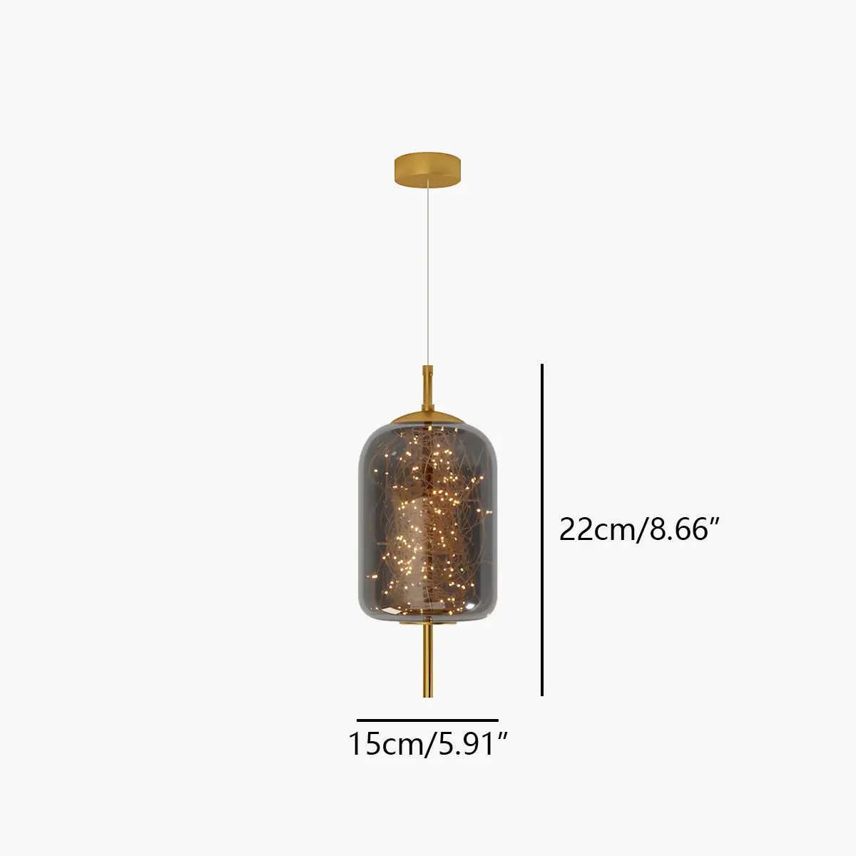 flairel Twirl Modern Pendant Light for Bedroom