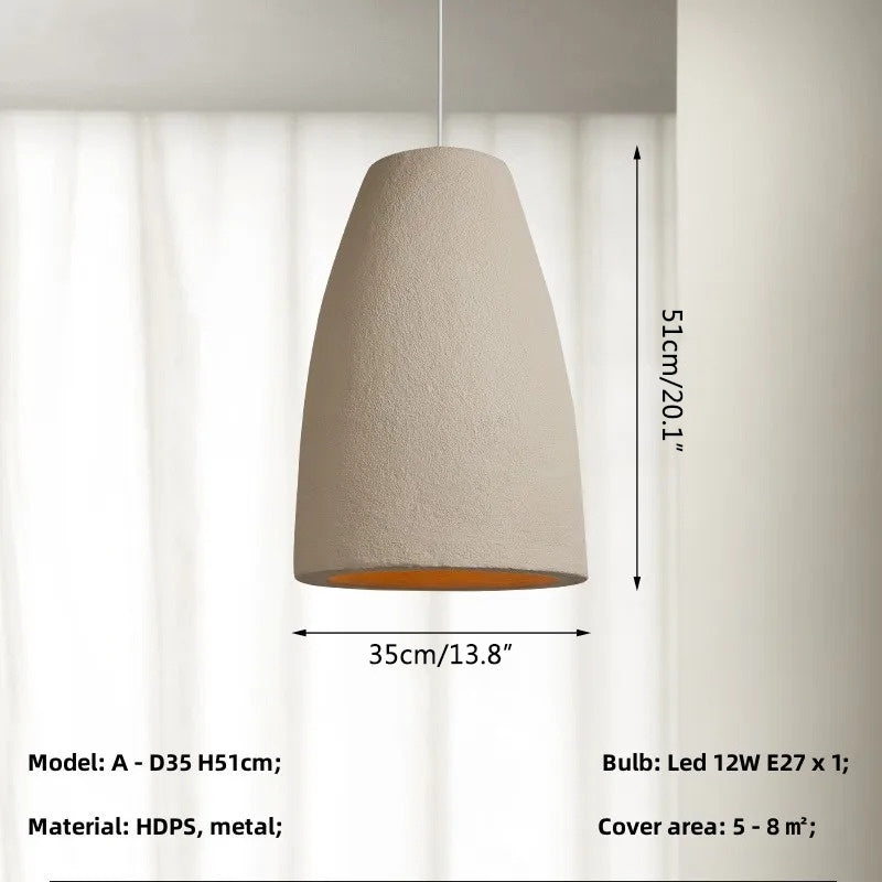 flairel Simple Gypsum Pendant Lights for Dining Room