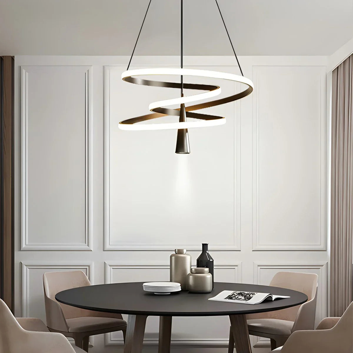 flairel Acrylic Ring Spotlight Chandelier