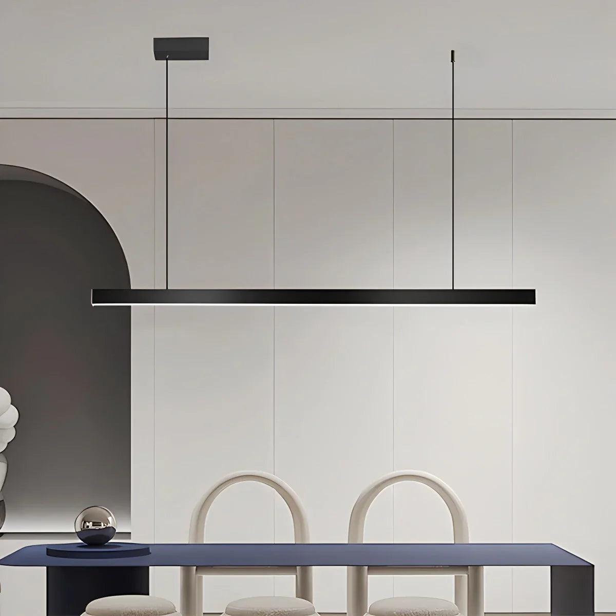 flairel All Copper Minimalist Chandelier for Dining & Living Rooms