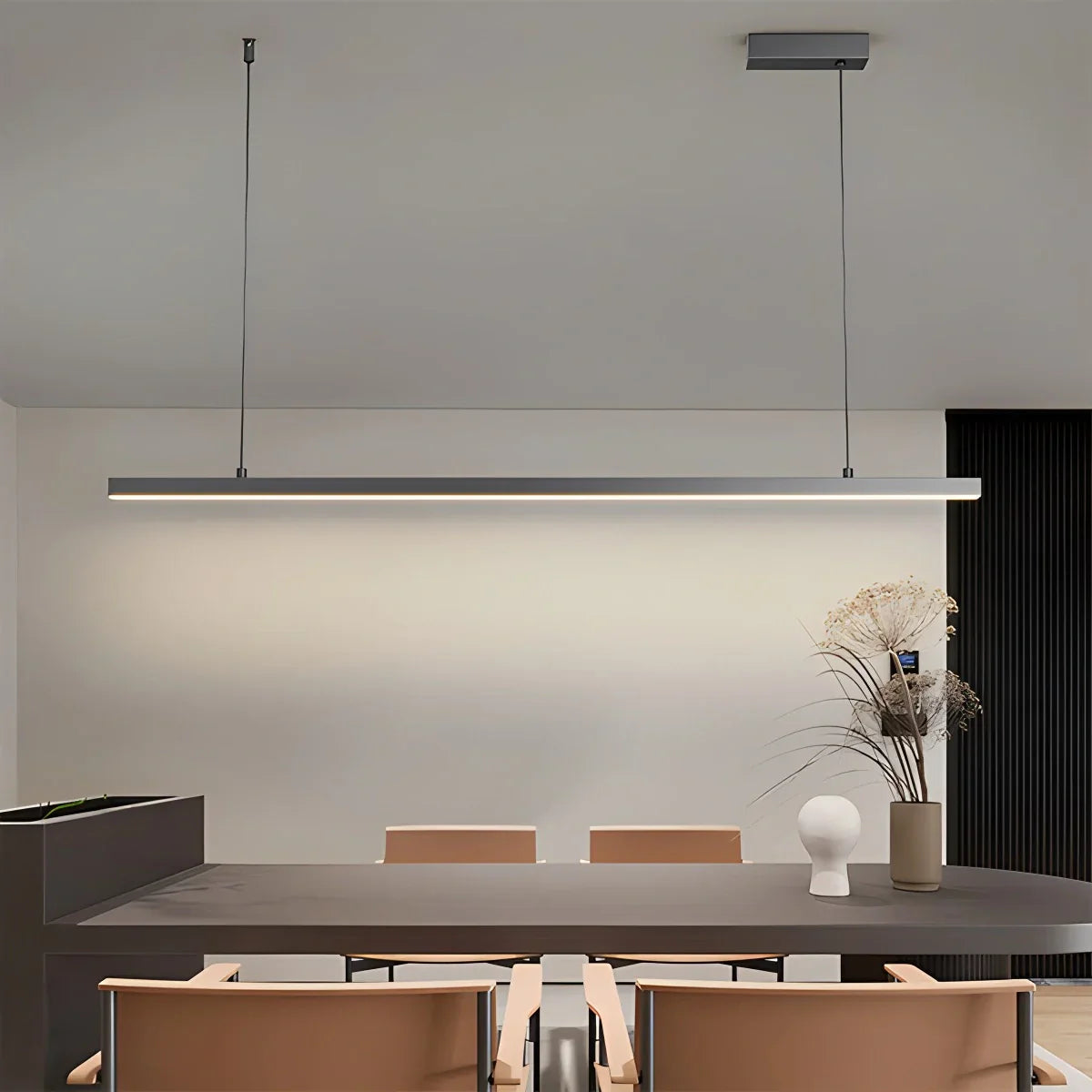 flairel All Copper Minimalist Chandelier for Dining & Living Rooms