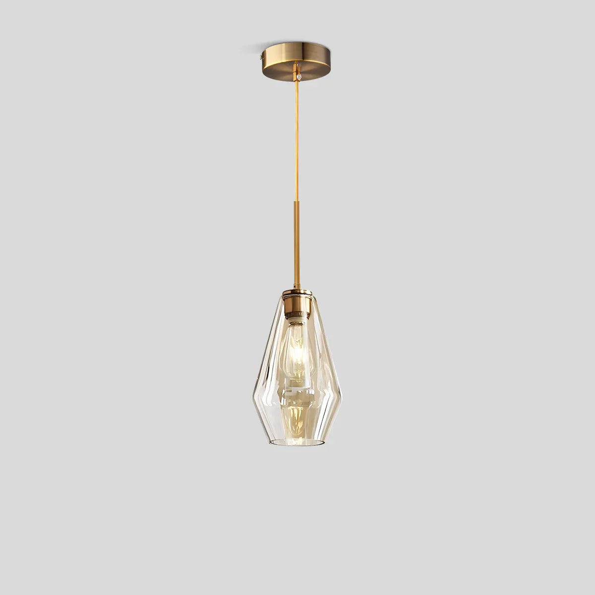 flairel Hailie Clear Glass Pendant Light for Kitchen