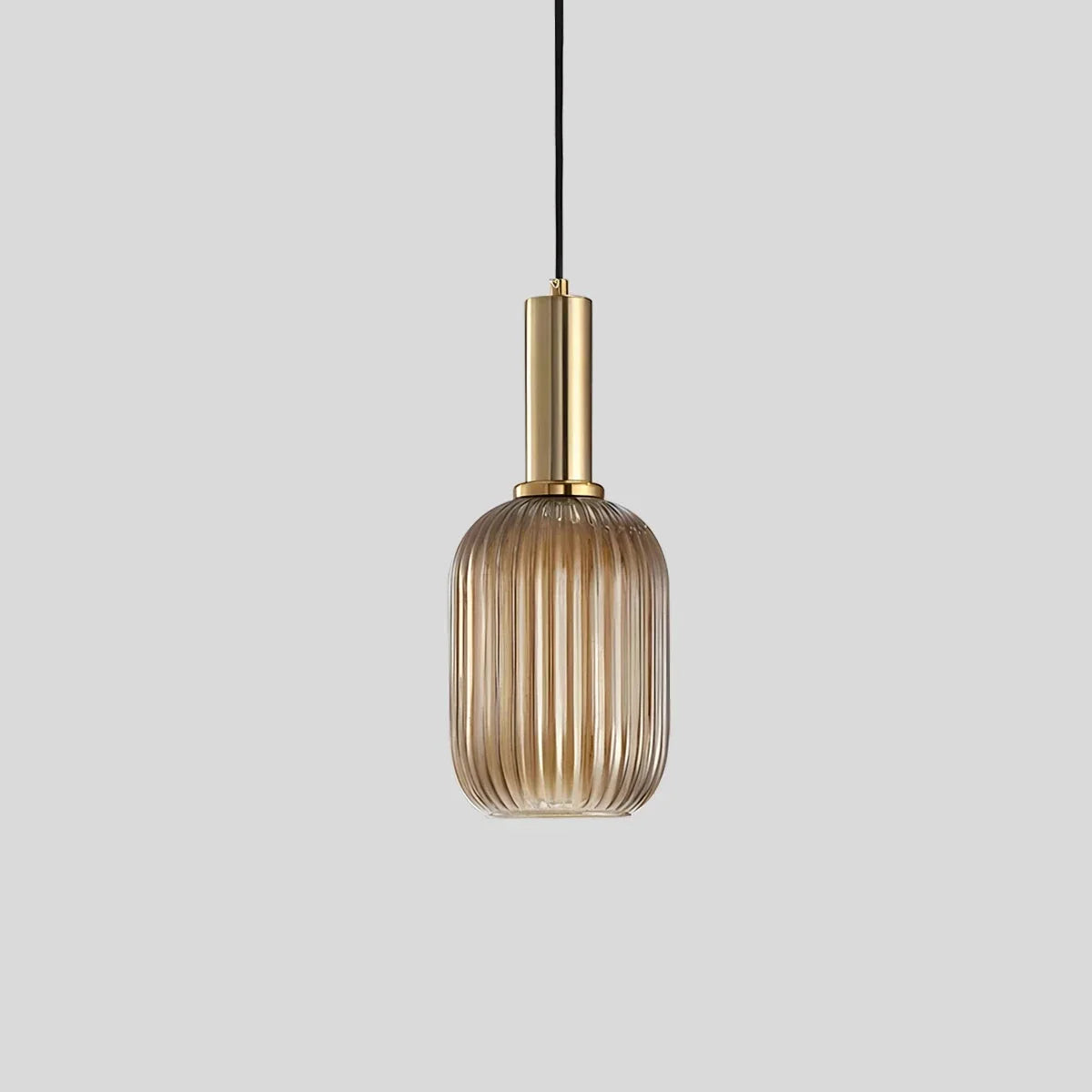 flairel Nordic Vintage Glass Striped Pendeant Light