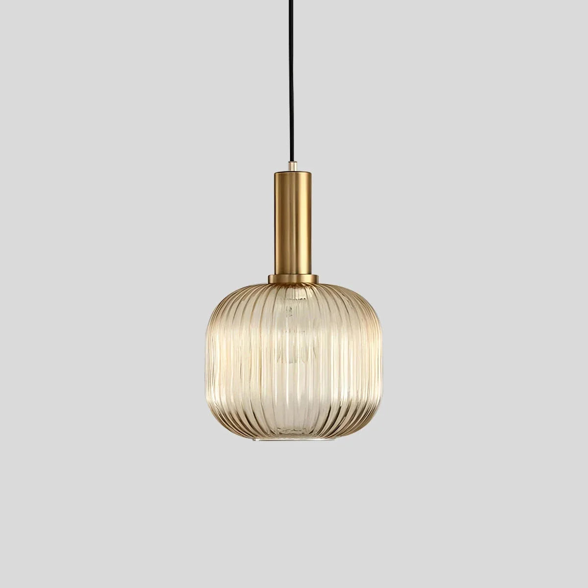 flairel Nordic Vintage Glass Striped Pendeant Light