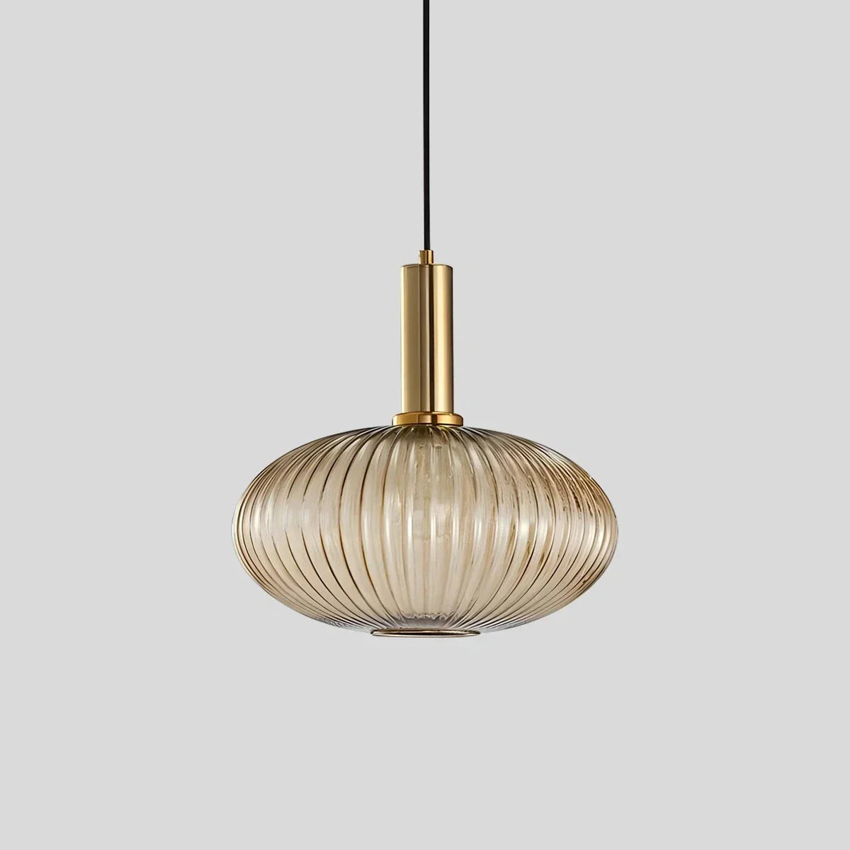 flairel Nordic Vintage Glass Striped Pendeant Light