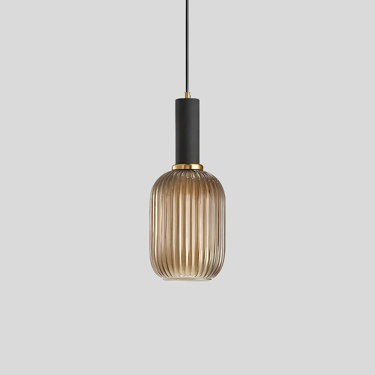 flairel Nordic Vintage Glass Striped Pendeant Light