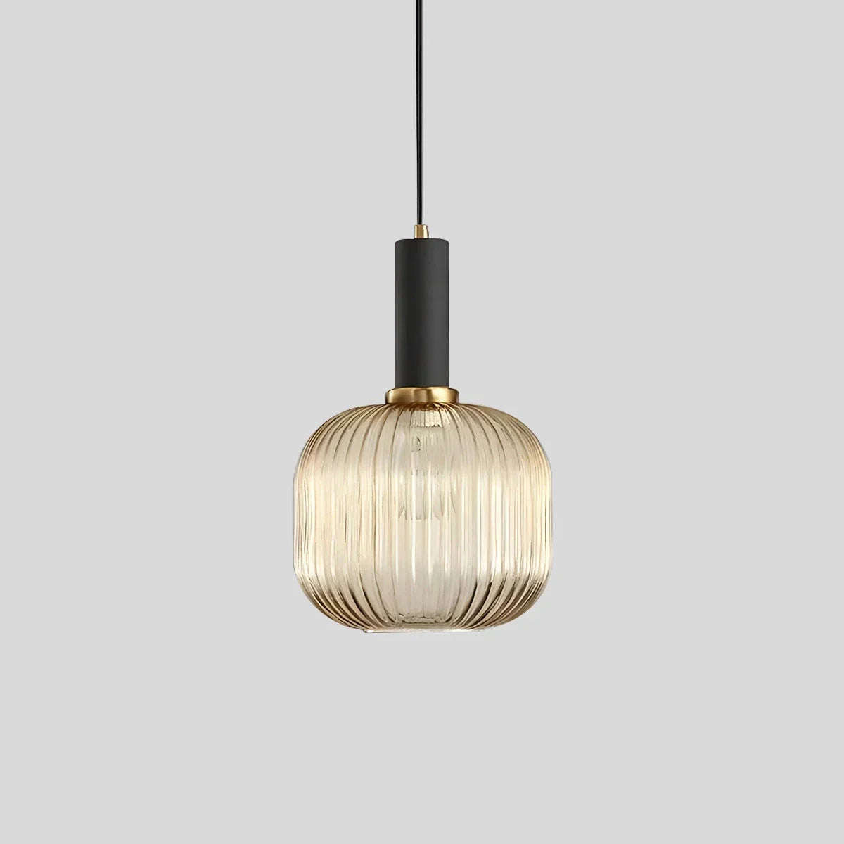 flairel Nordic Vintage Glass Striped Pendeant Light