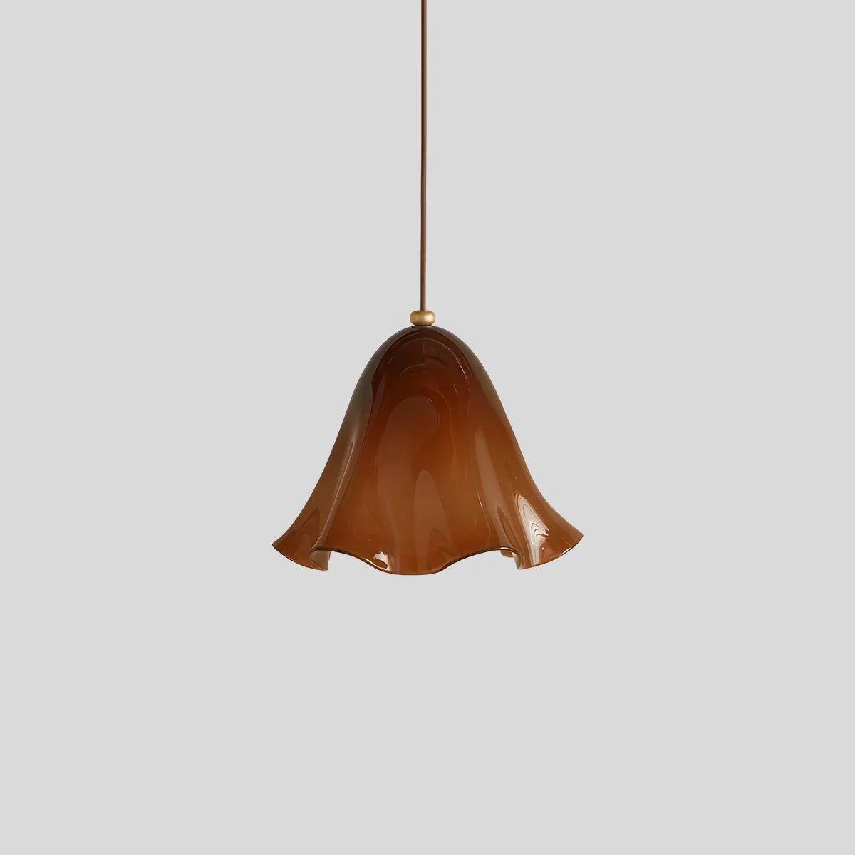 flairel Vintage Flower Colored Glass Pendant Light