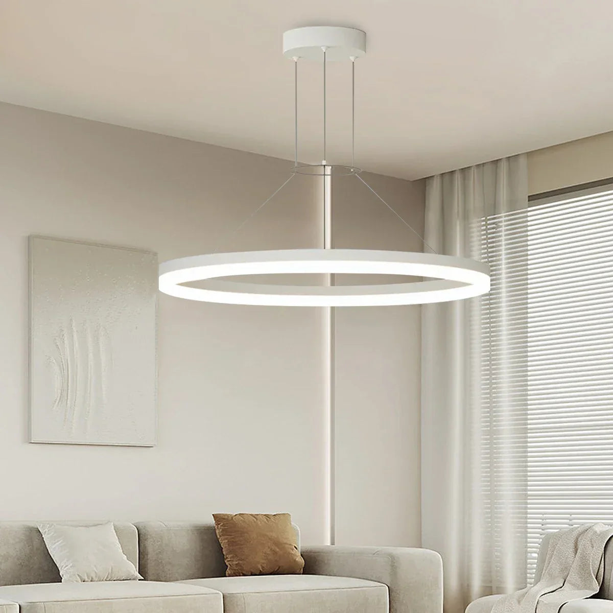 flairel Circular Led Pendant Light for Living Room Kitchen