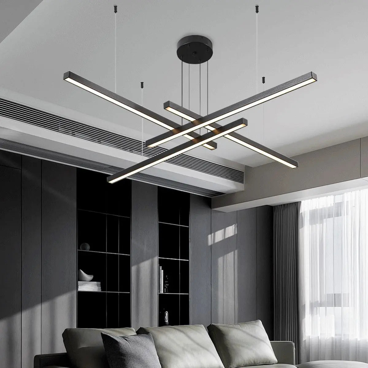 flairel Multi Light Sticks LED Chandelier for Living Room