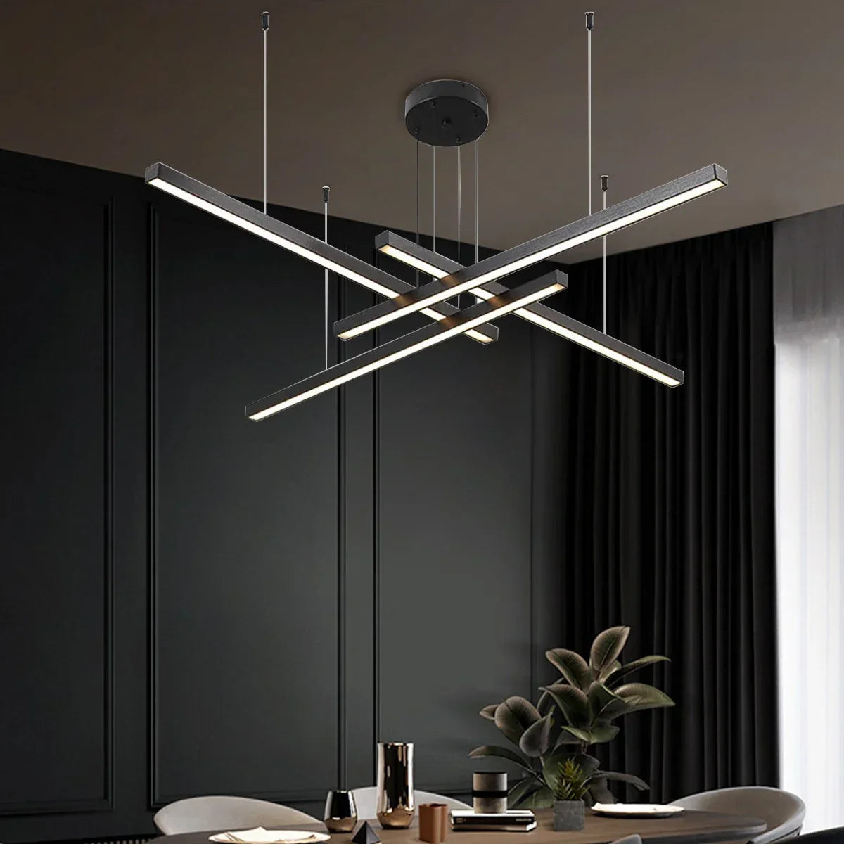 flairel Multi Light Sticks LED Chandelier for Living Room