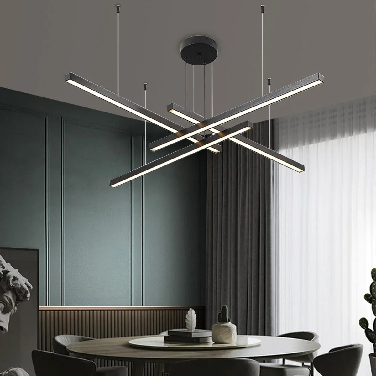flairel Multi Light Sticks LED Chandelier for Living Room