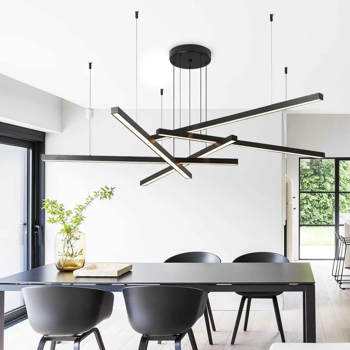 flairel Multi Light Sticks LED Chandelier for Living Room