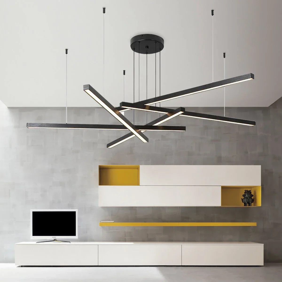 flairel Multi Light Sticks LED Chandelier for Living Room