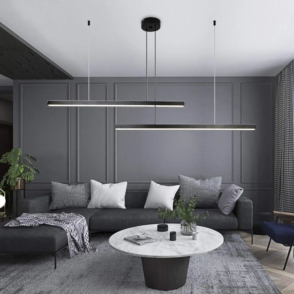 flairel Multi Light Sticks LED Chandelier for Living Room