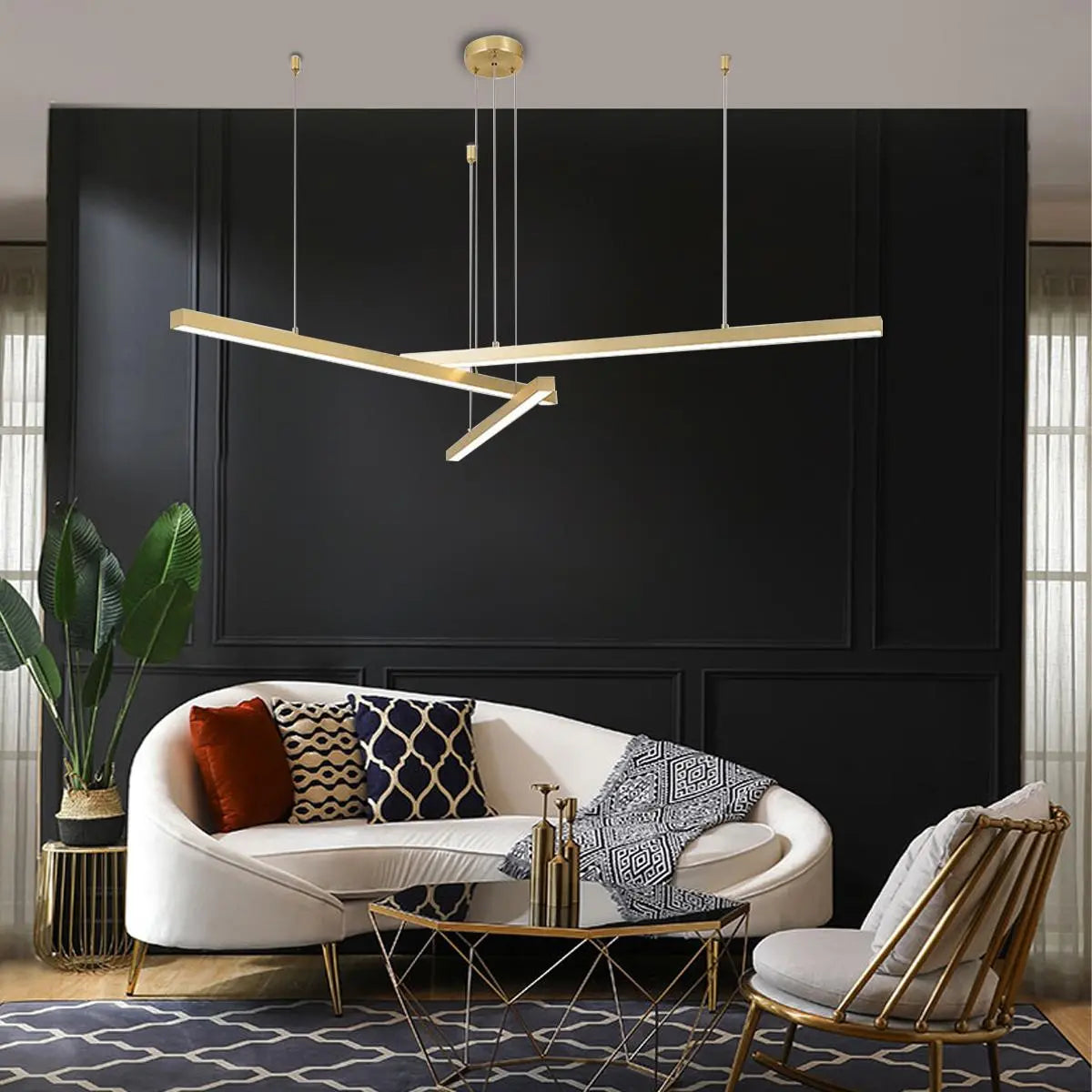 flairel Multi Light Sticks LED Chandelier for Living Room