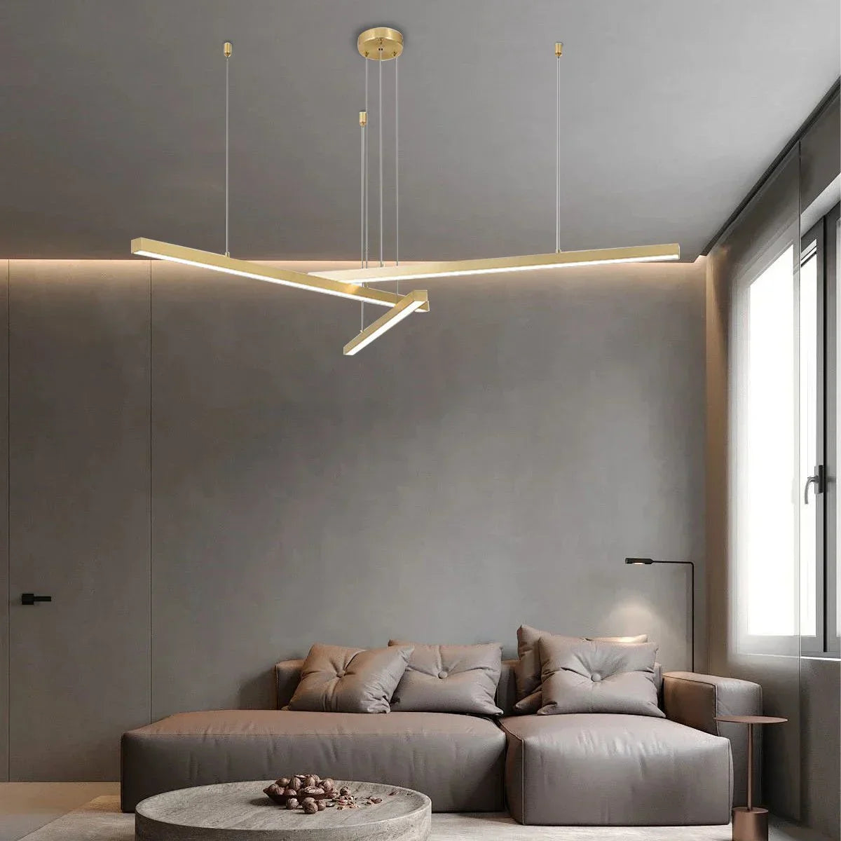 flairel Multi Light Sticks LED Chandelier for Living Room
