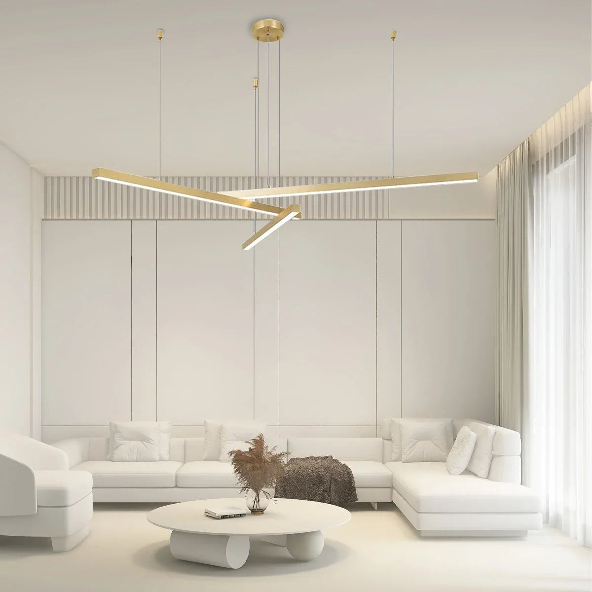 flairel Multi Light Sticks LED Chandelier for Living Room