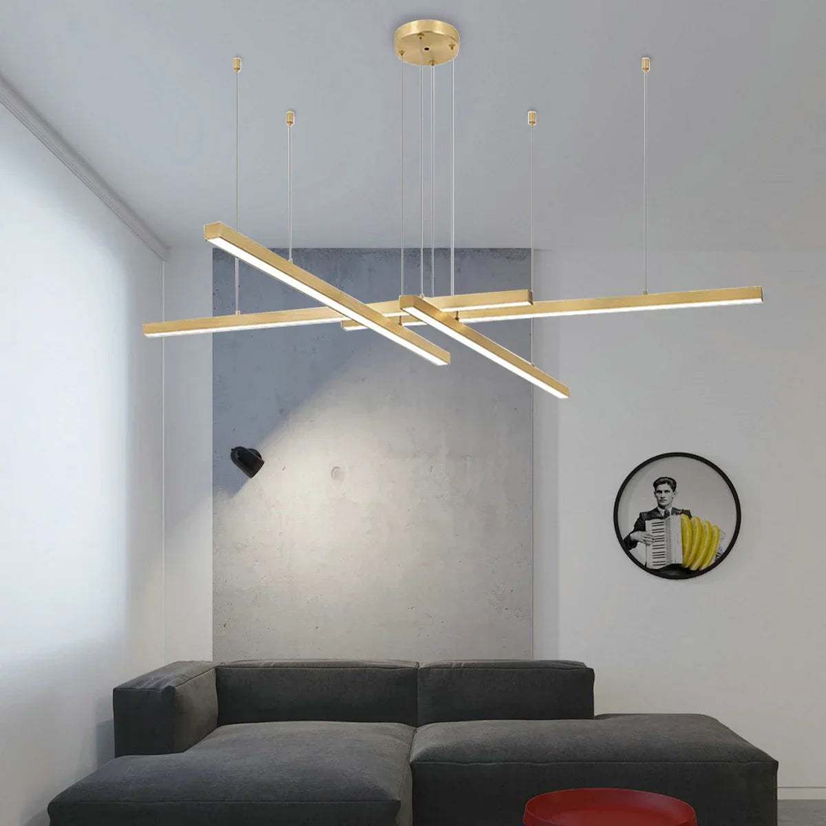 flairel Multi Light Sticks LED Chandelier for Living Room