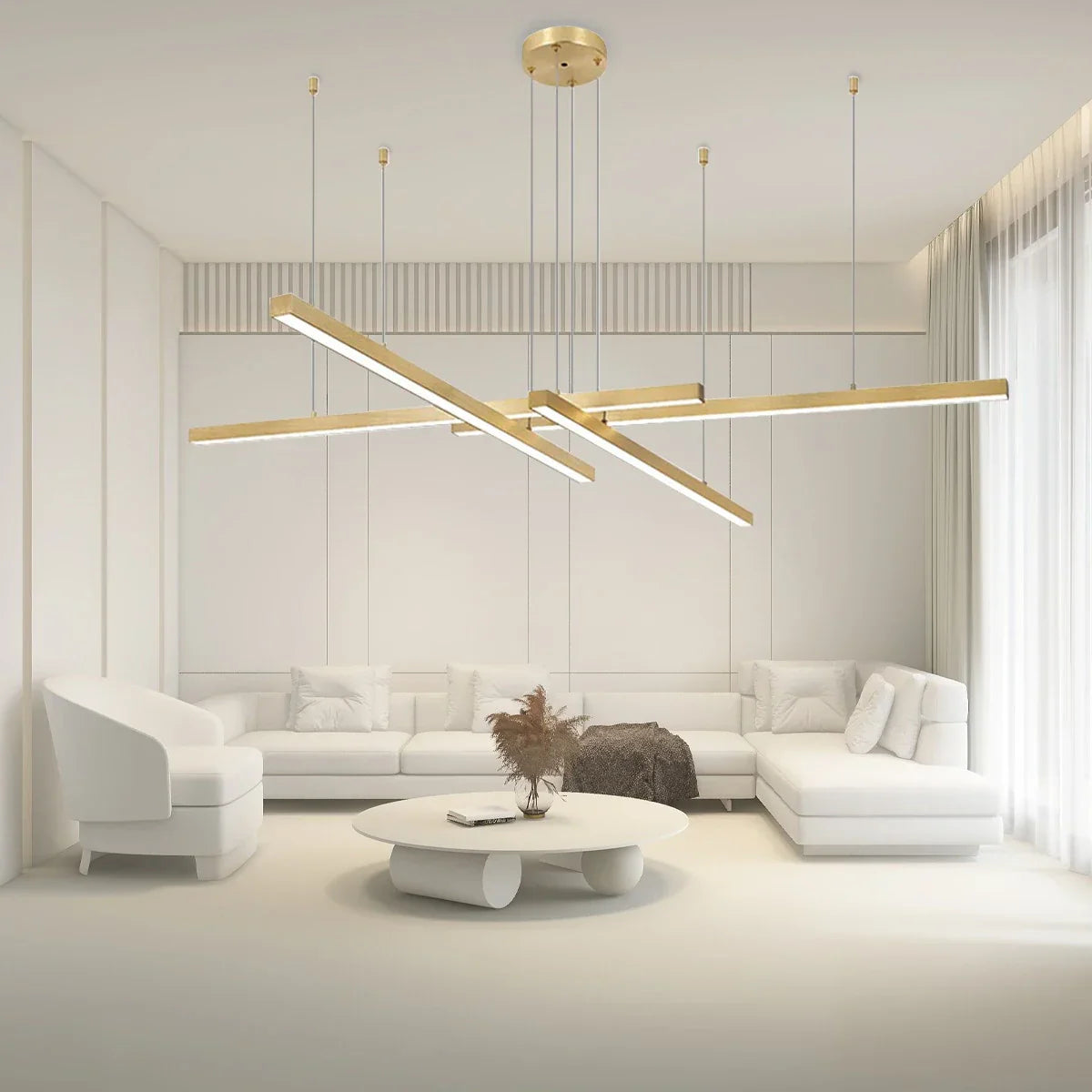 flairel Multi Light Sticks LED Chandelier for Living Room