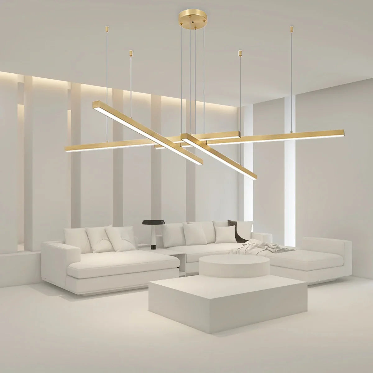 flairel Multi Light Sticks LED Chandelier for Living Room
