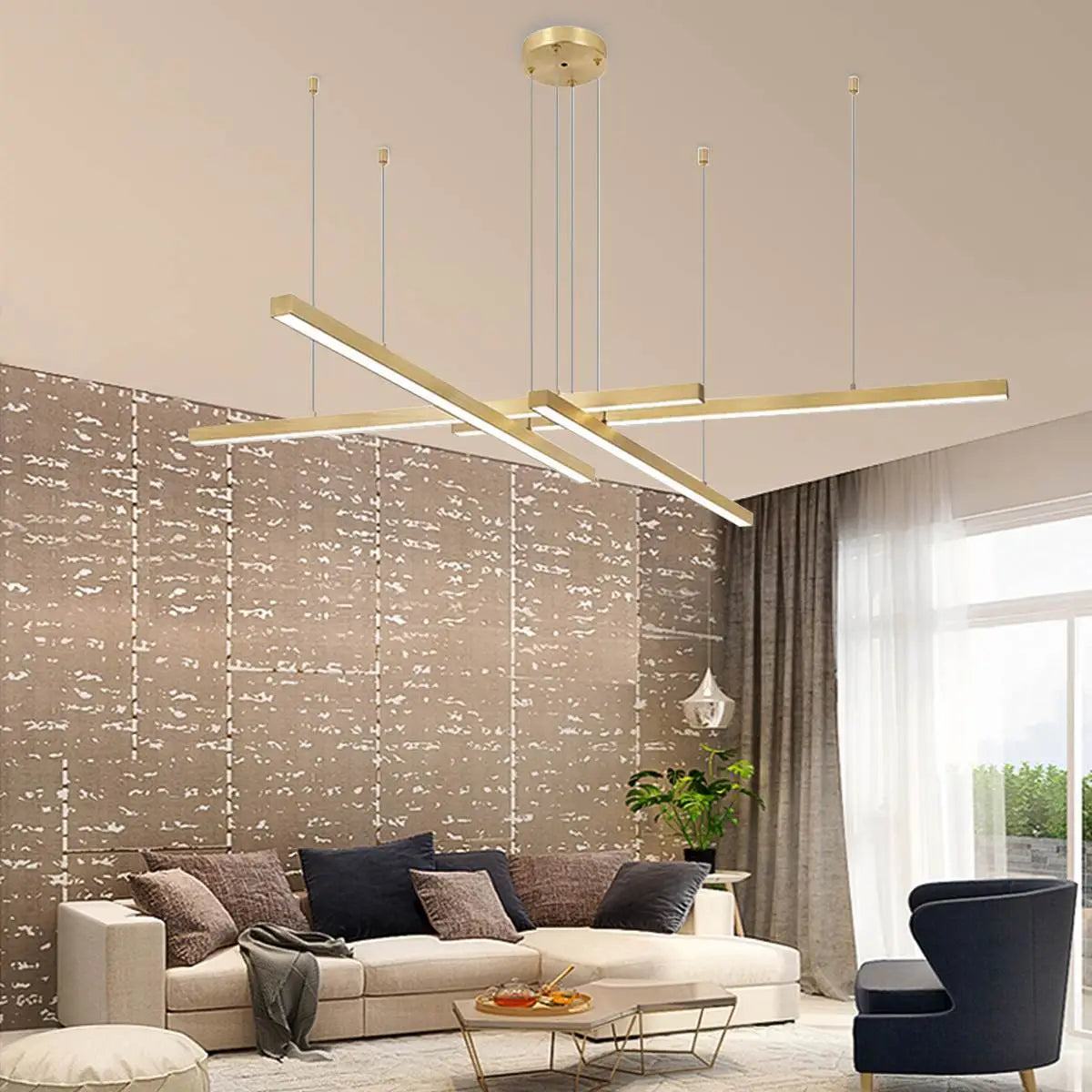 flairel Multi Light Sticks LED Chandelier for Living Room