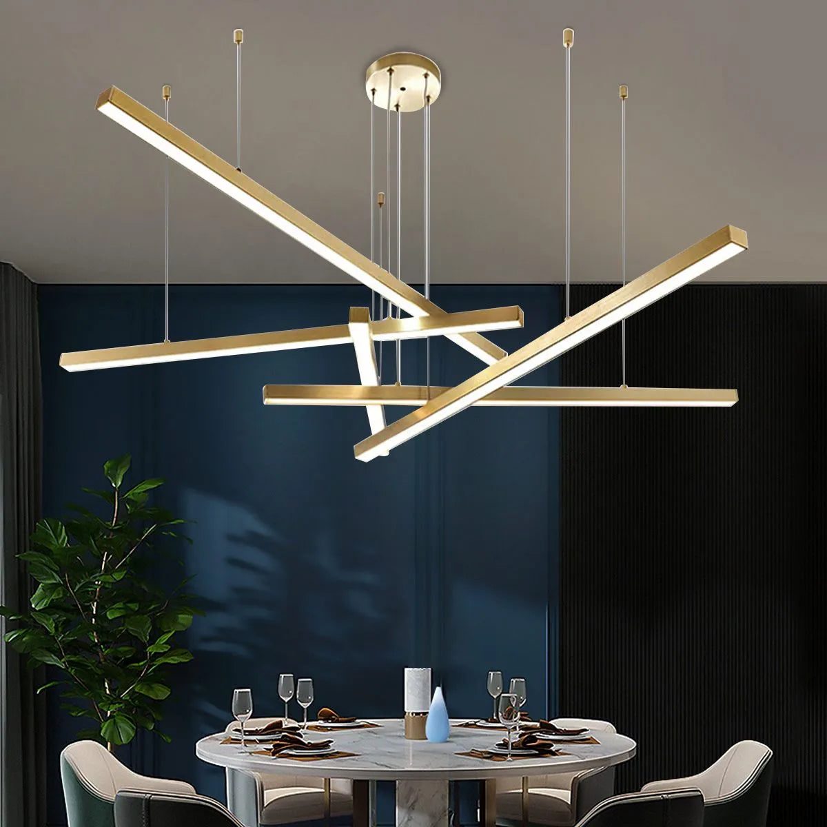 flairel Multi Light Sticks LED Chandelier for Living Room