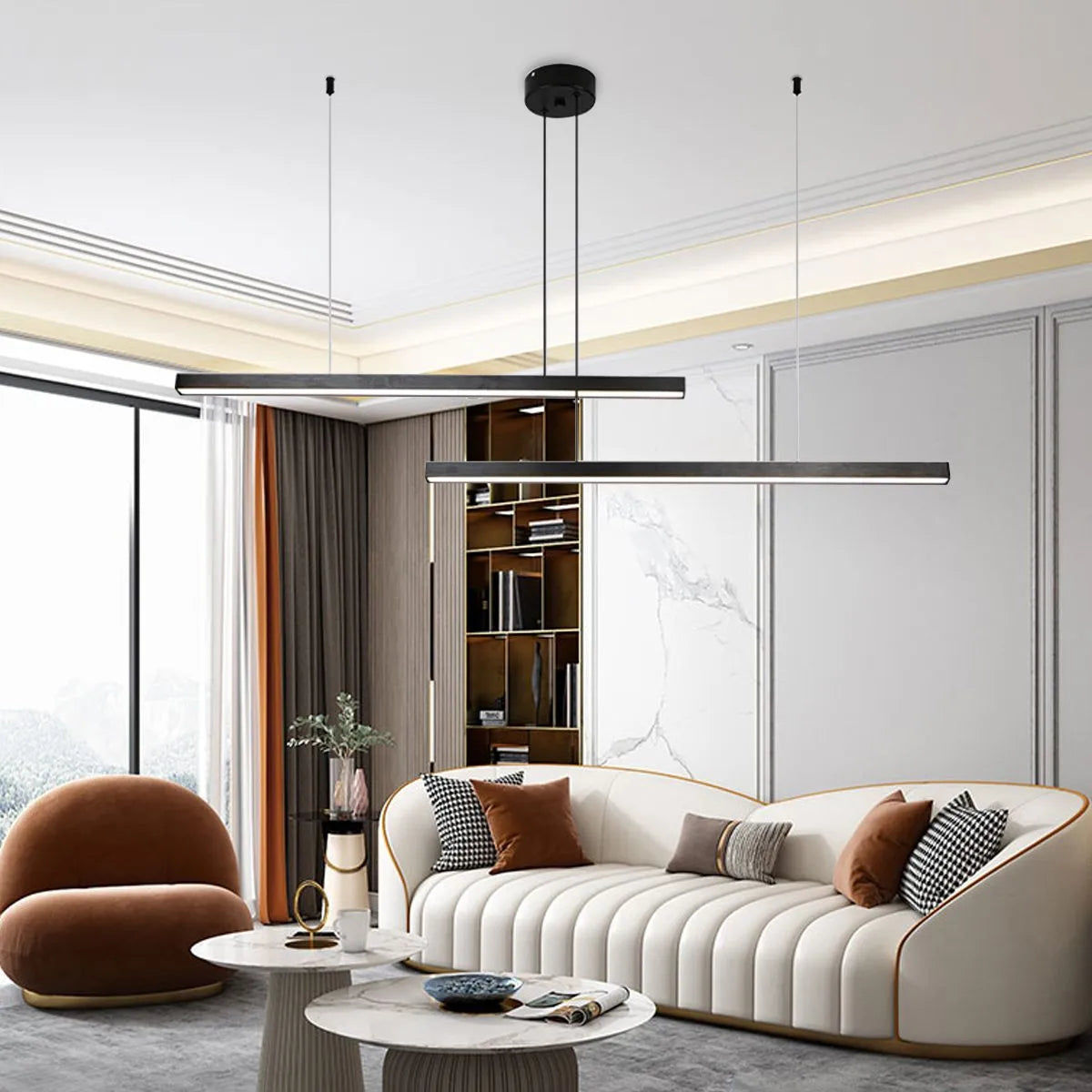 flairel Multi Light Sticks LED Chandelier for Living Room