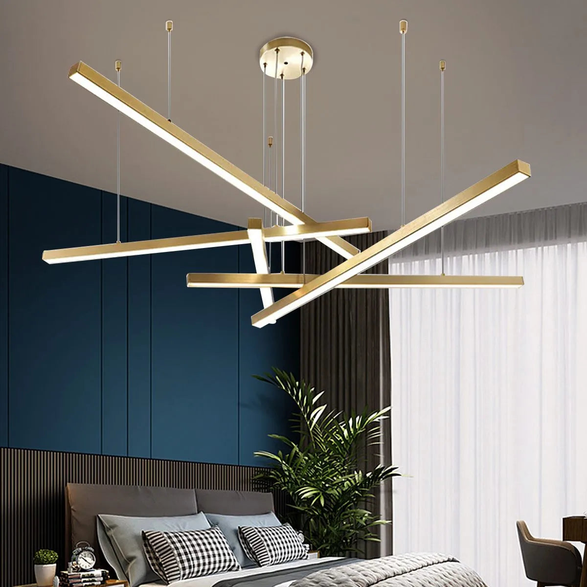flairel Multi Light Sticks LED Chandelier for Living Room