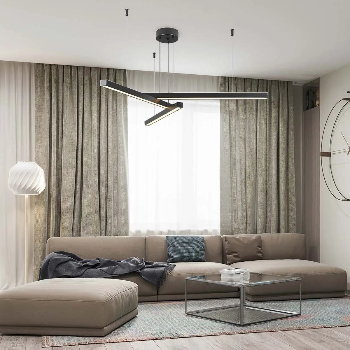flairel Multi Light Sticks LED Chandelier for Living Room