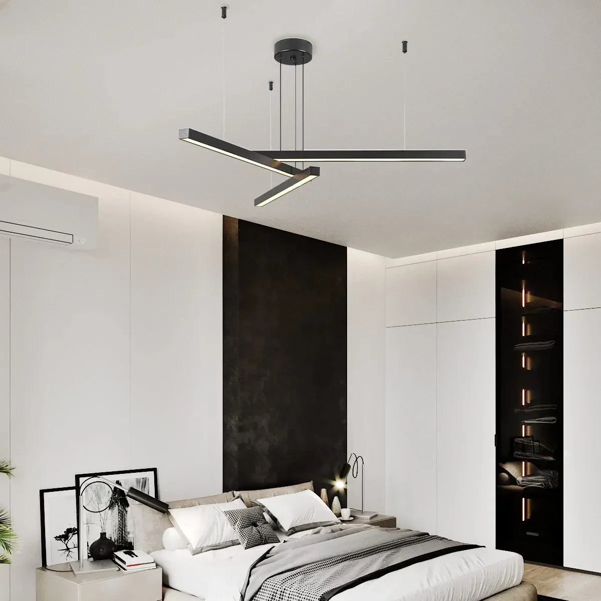 flairel Multi Light Sticks LED Chandelier for Living Room