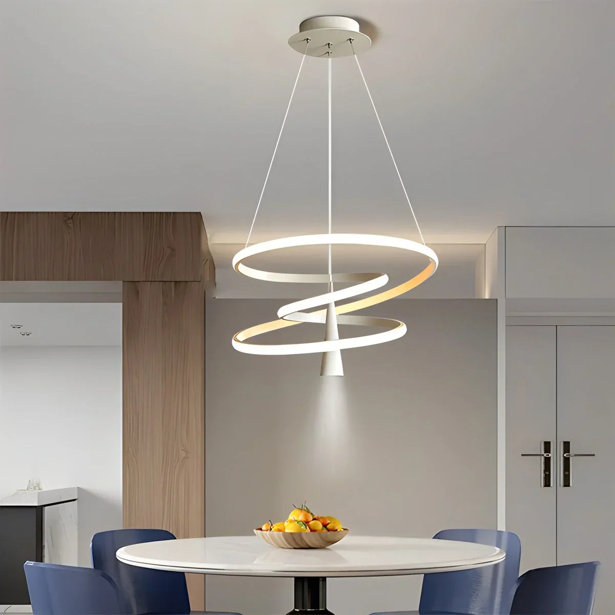 flairel Acrylic Ring Spotlight Chandelier