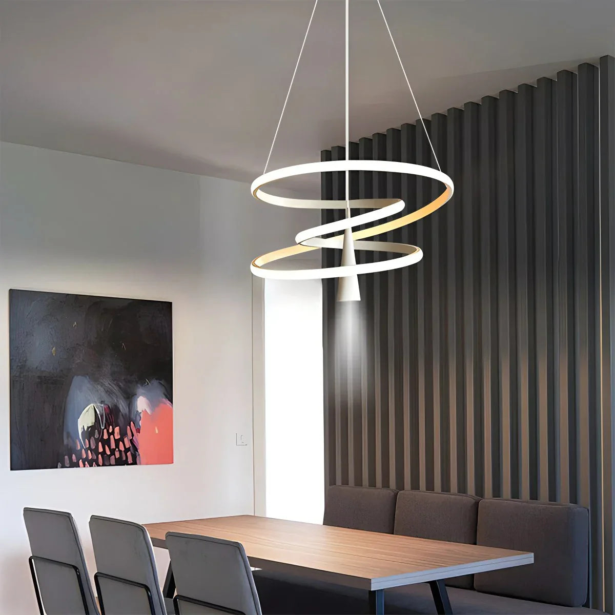flairel Acrylic Ring Spotlight Chandelier