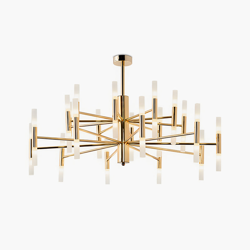 flairel Adjustable Round Tube Chandelier