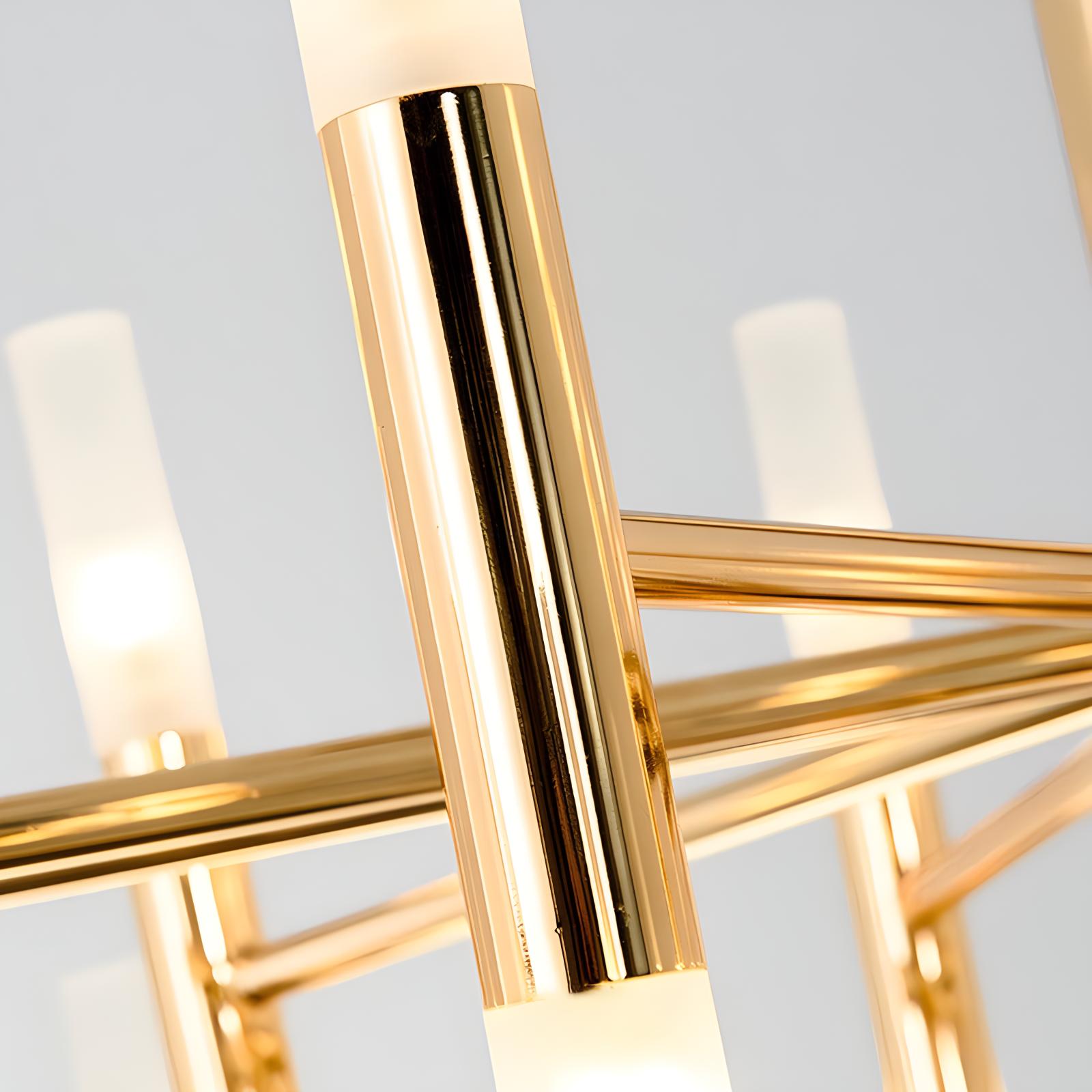 flairel Adjustable Round Tube Chandelier