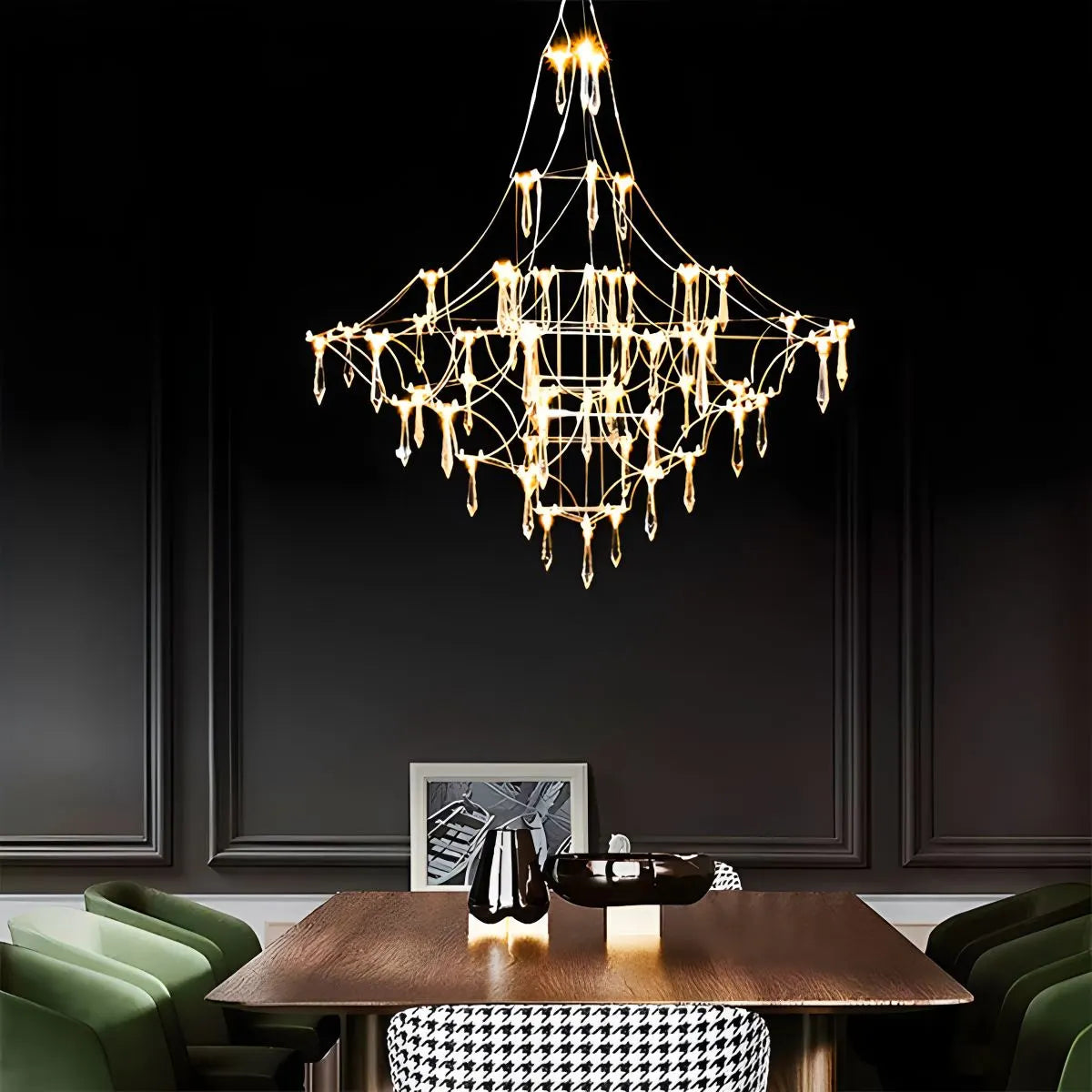 flairel Adjustable Large Creativity Crystal Chandelier