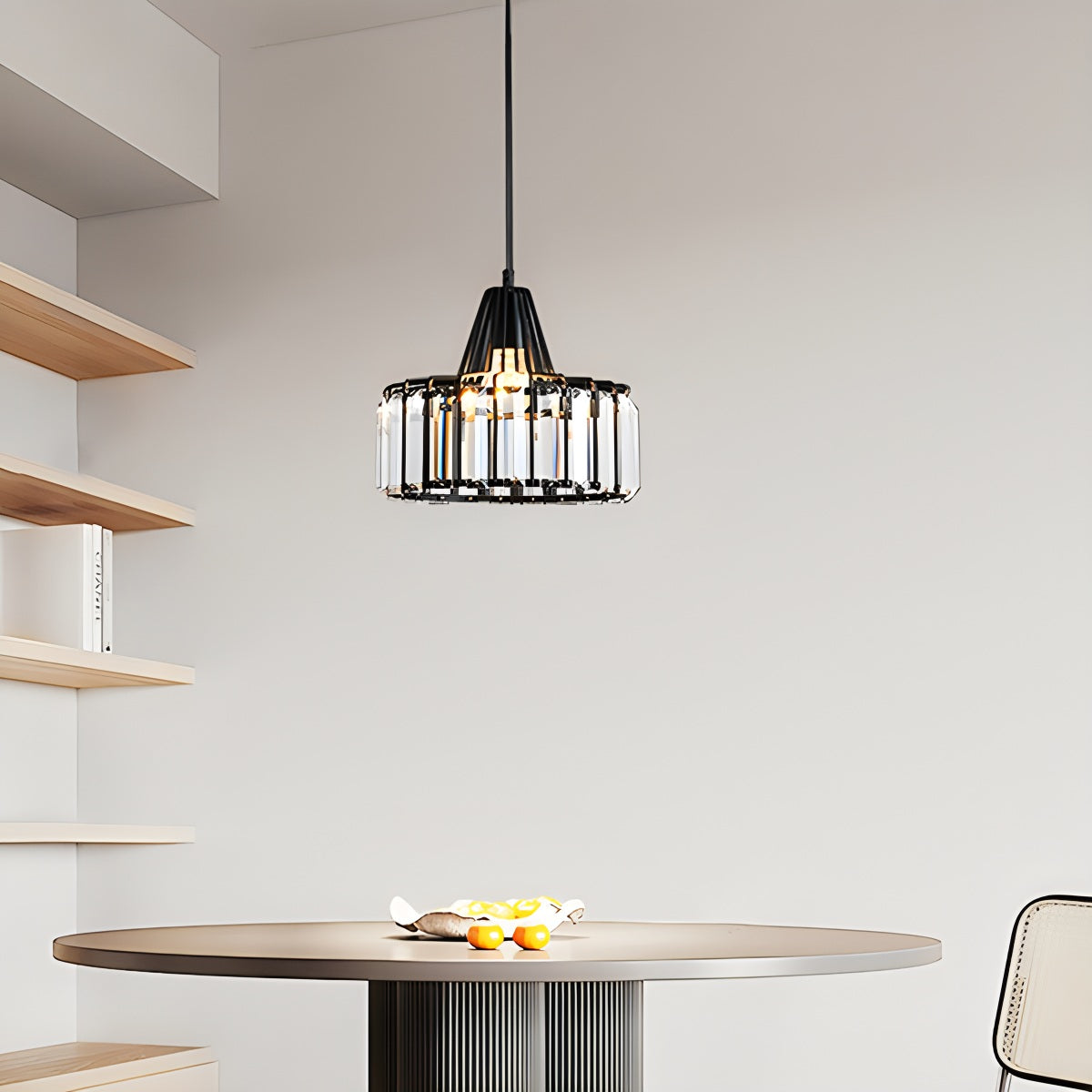 flairel Modern Iron Art Glass Pendant Lamp for Kitchen
