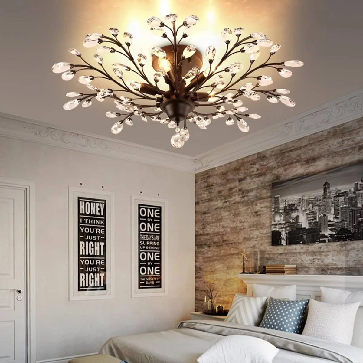 flairel Branch Crystal Chandelier for Living Room