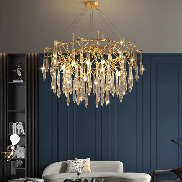 flairel Branch Water Droplet Chandelier