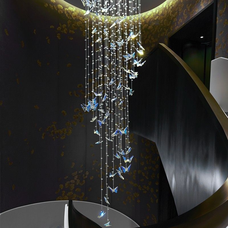 flairel Butterfly Chandelier Hanging Lights for Staircase