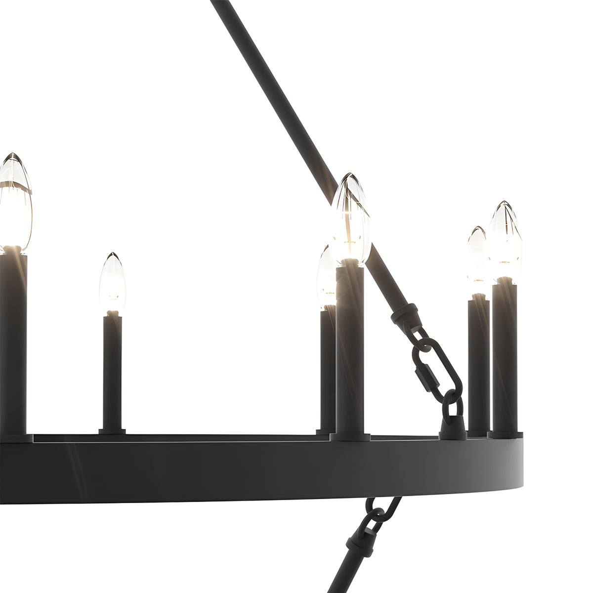 flairel Candle Shaped Chandelier for Dining Room