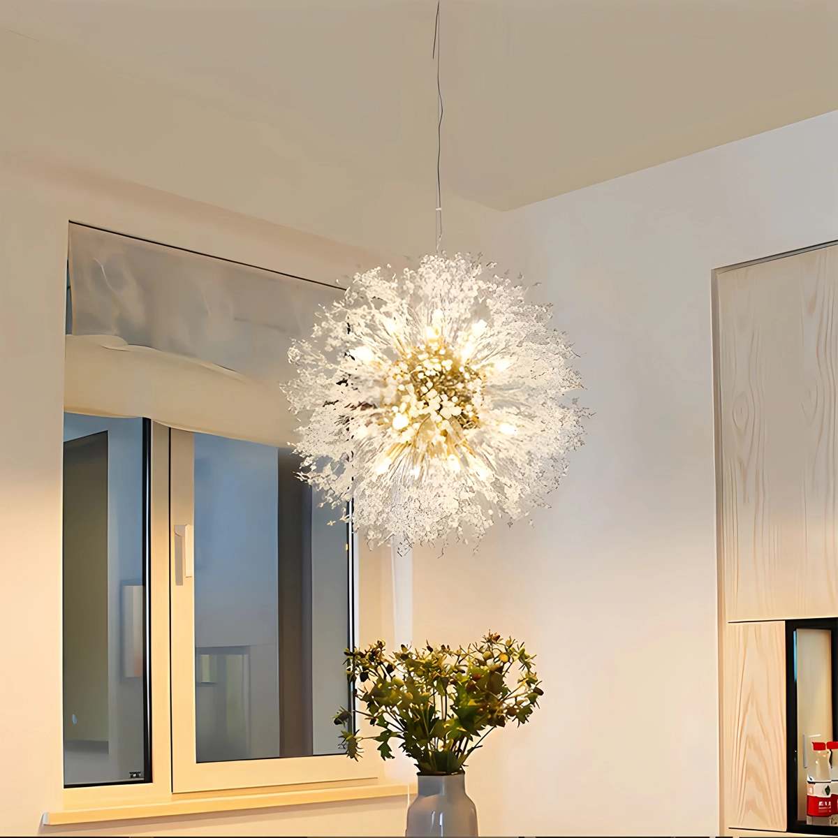 flairel Charlie Dandelion Crystal Chandelier