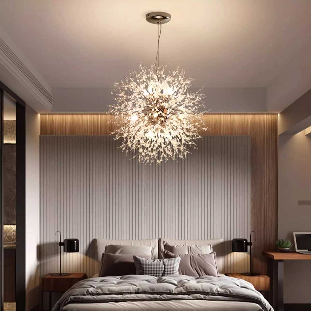 flairel Charlie Dandelion Crystal Chandelier