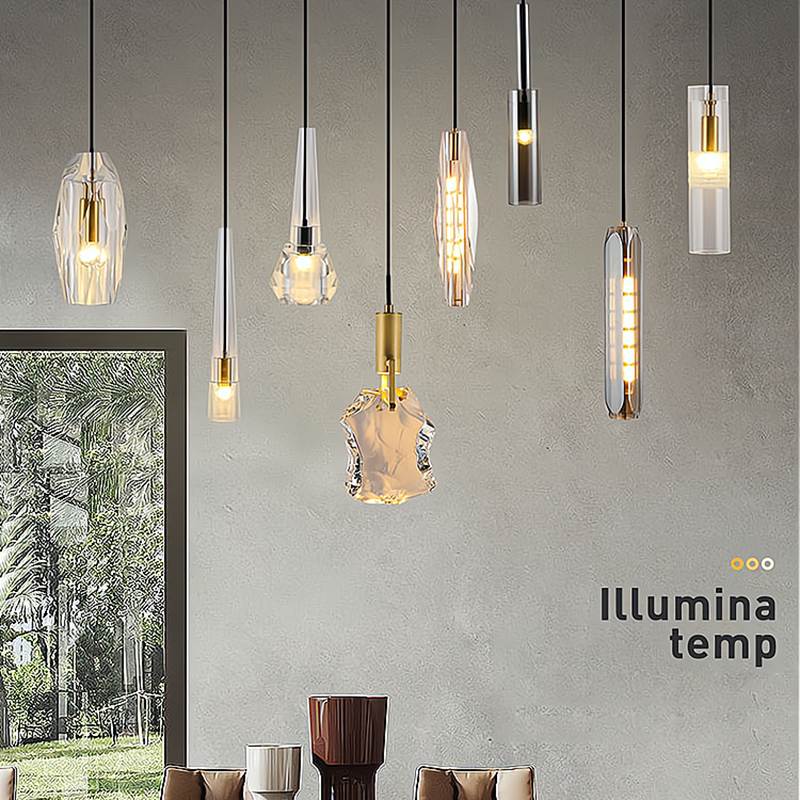 flairel Copper Crystal Pendant Light Multiple Styles Available