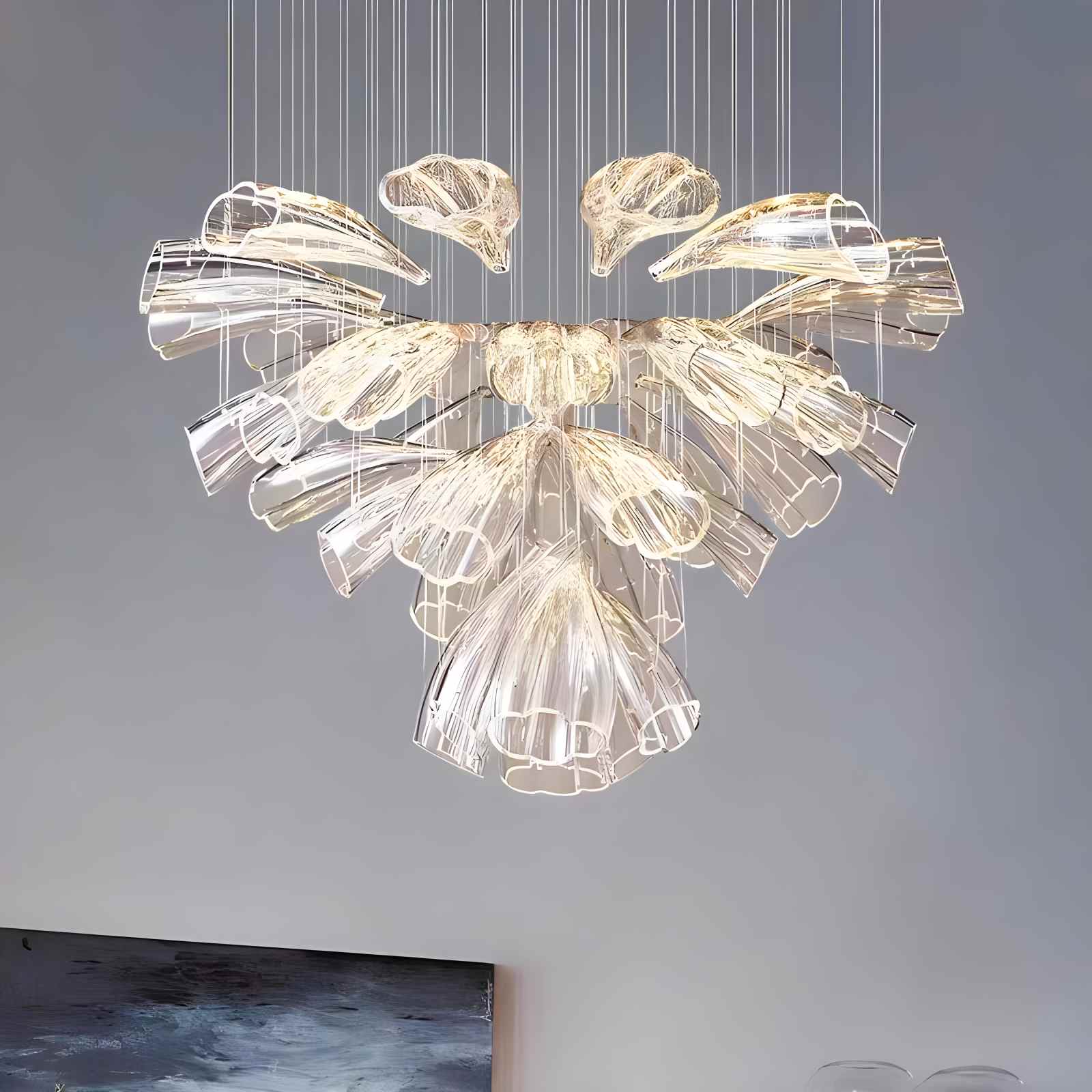 flairel Italian Luxury Creative Bud Ceiling Chandelier