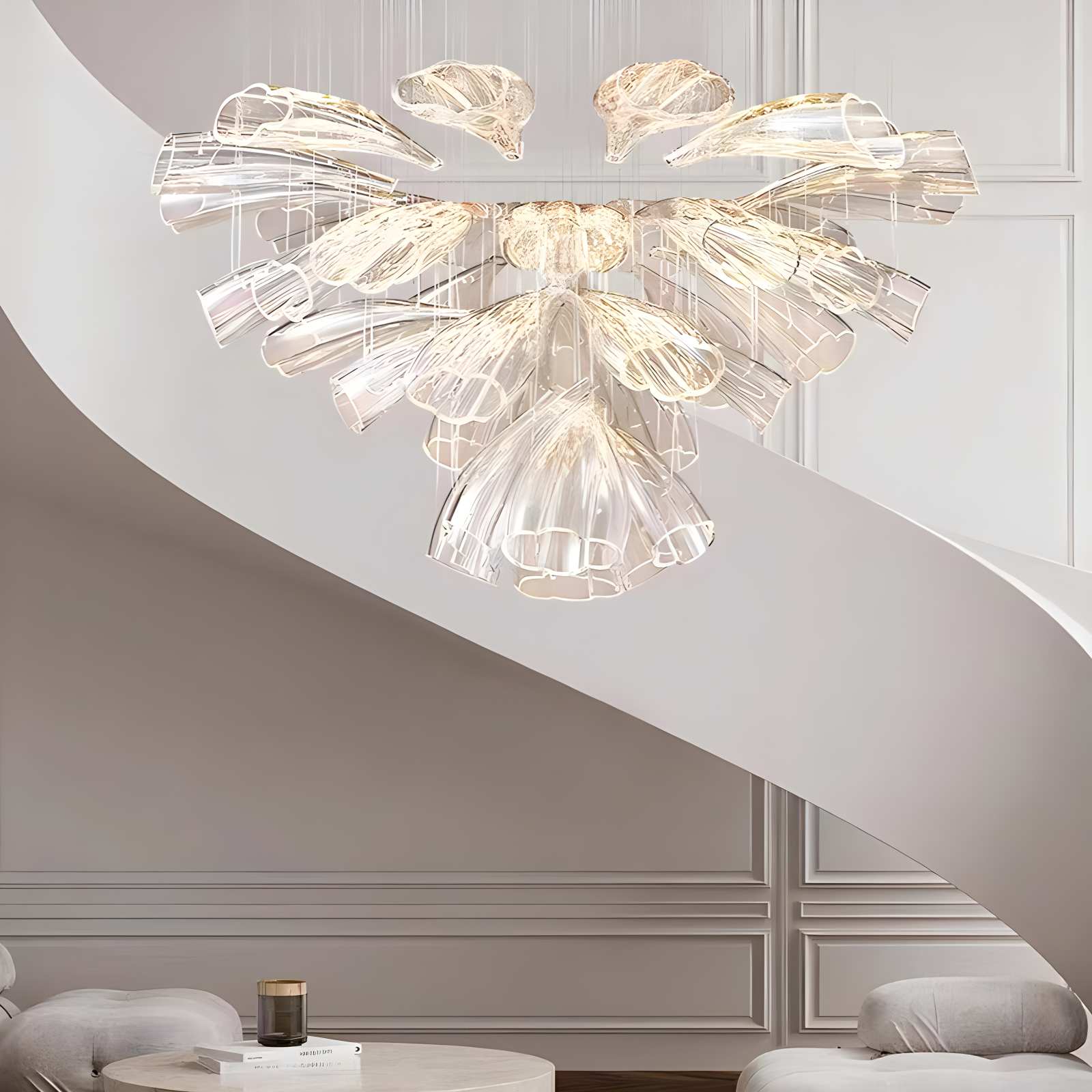 flairel Italian Luxury Creative Bud Ceiling Chandelier